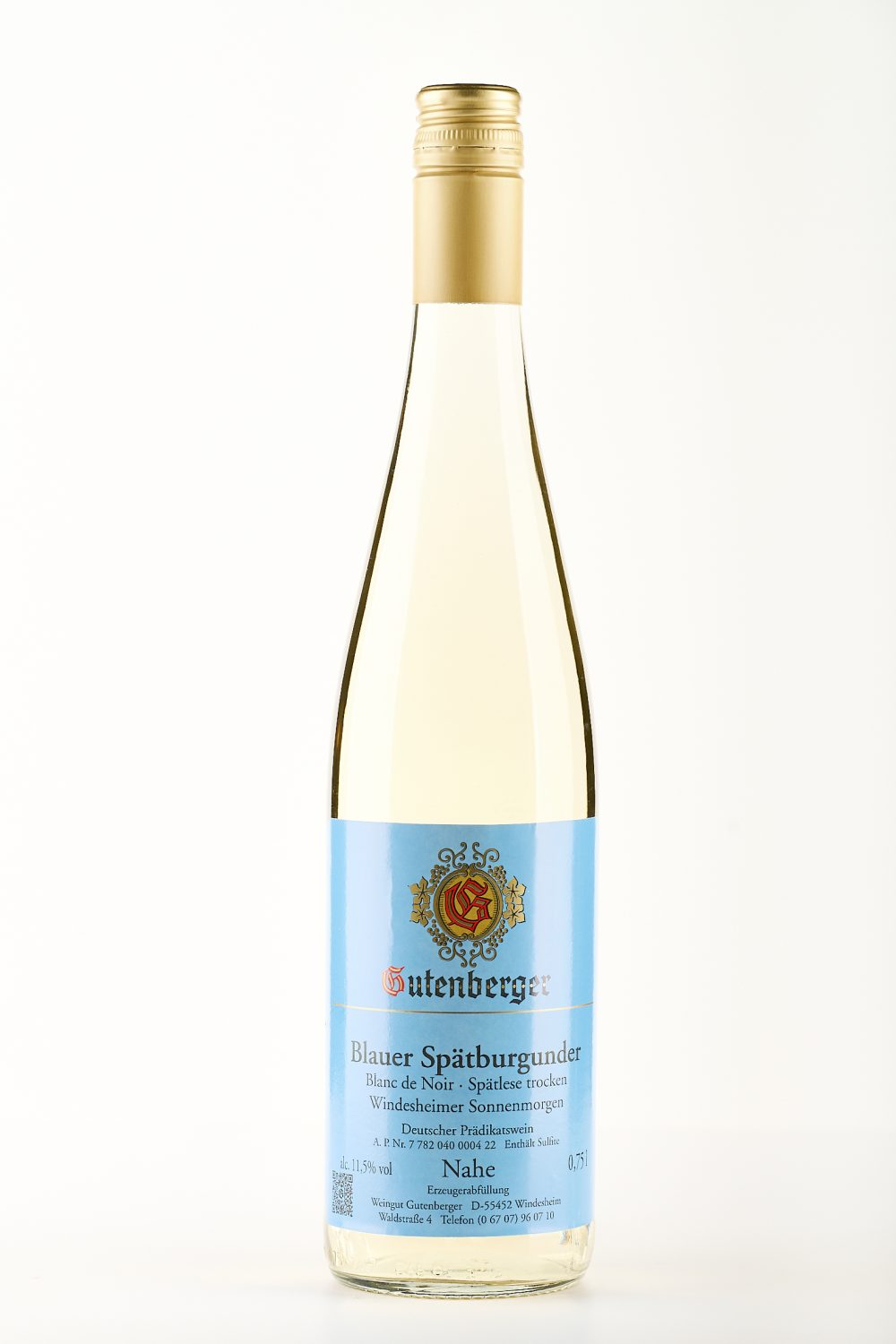 #22 2024er Blauer Spätburgunder Blanc de Noir Spätlese, trocken